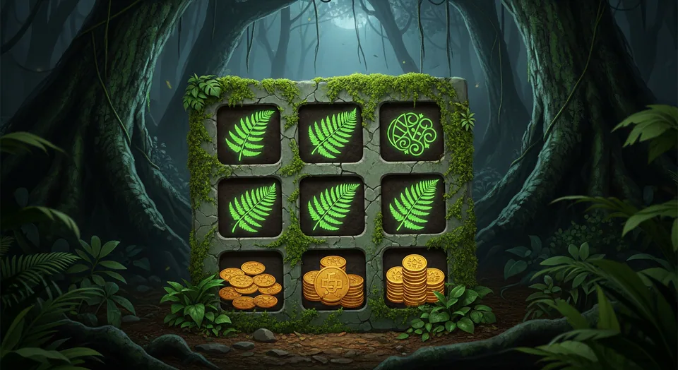 Hidden Fronds Scratch card game